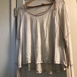 Free People long sleeve tissue tee.
